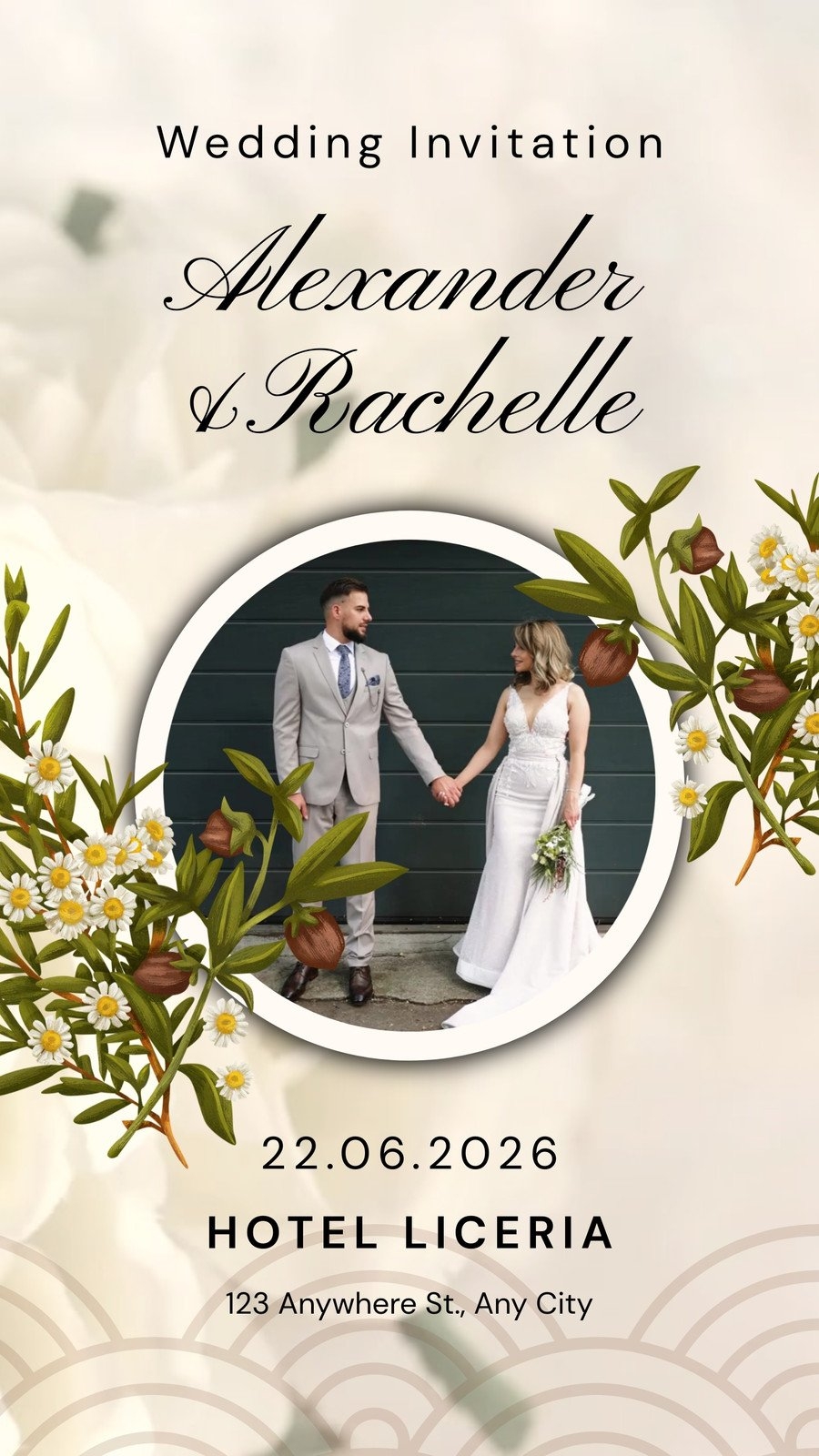 Free Customizable Wedding Invitation Video Templates Canva