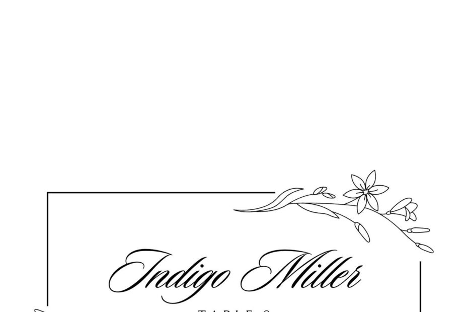 Free Customizable Wedding Place Cards Templates Canva Worksheets Library