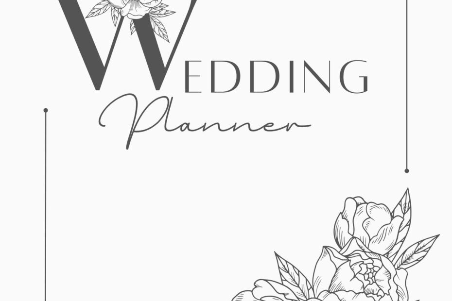 Free Customizable Wedding Planner Cover Templates Canva