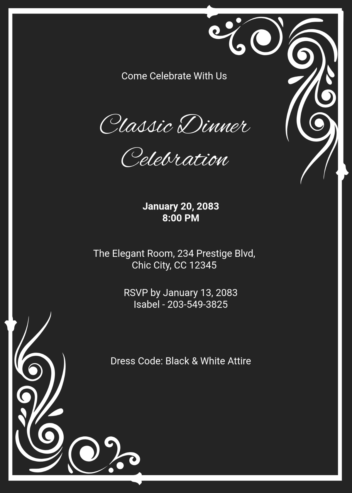 Free Dinner Invitation Templates Editable And Printable