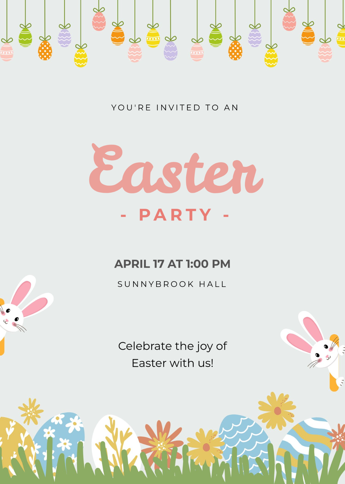 Free Easter Invitation 2025 Templates To Edit Online