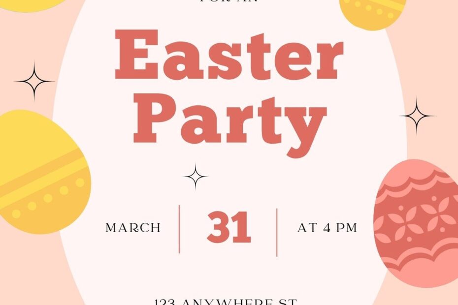 Free Easter Invitation Templates To Edit And Print Canva