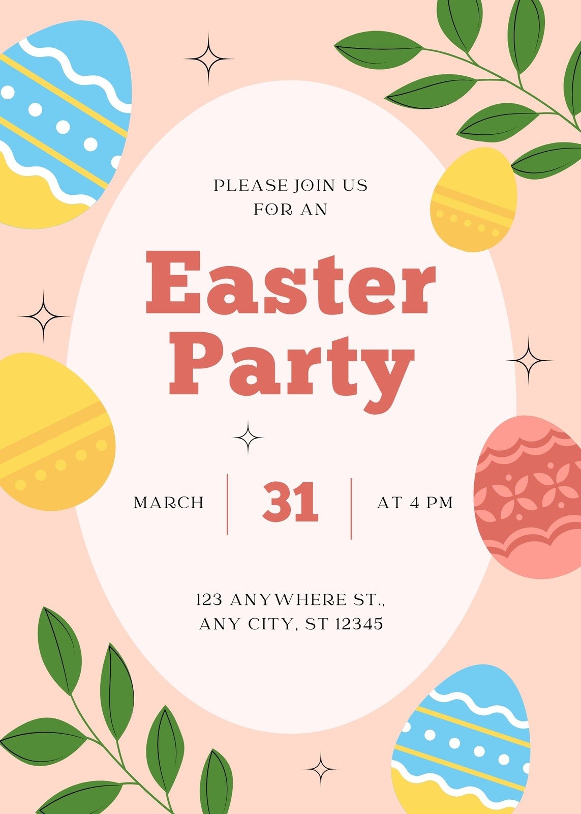 Free Easter Invitation Templates To Edit And Print Canva