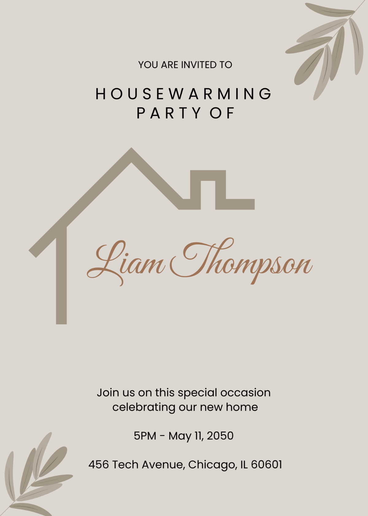 Free Editable Housewarming Invitation Template To Edit Online