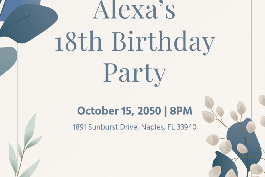 Free Event Invitation Templates Editable And Printable