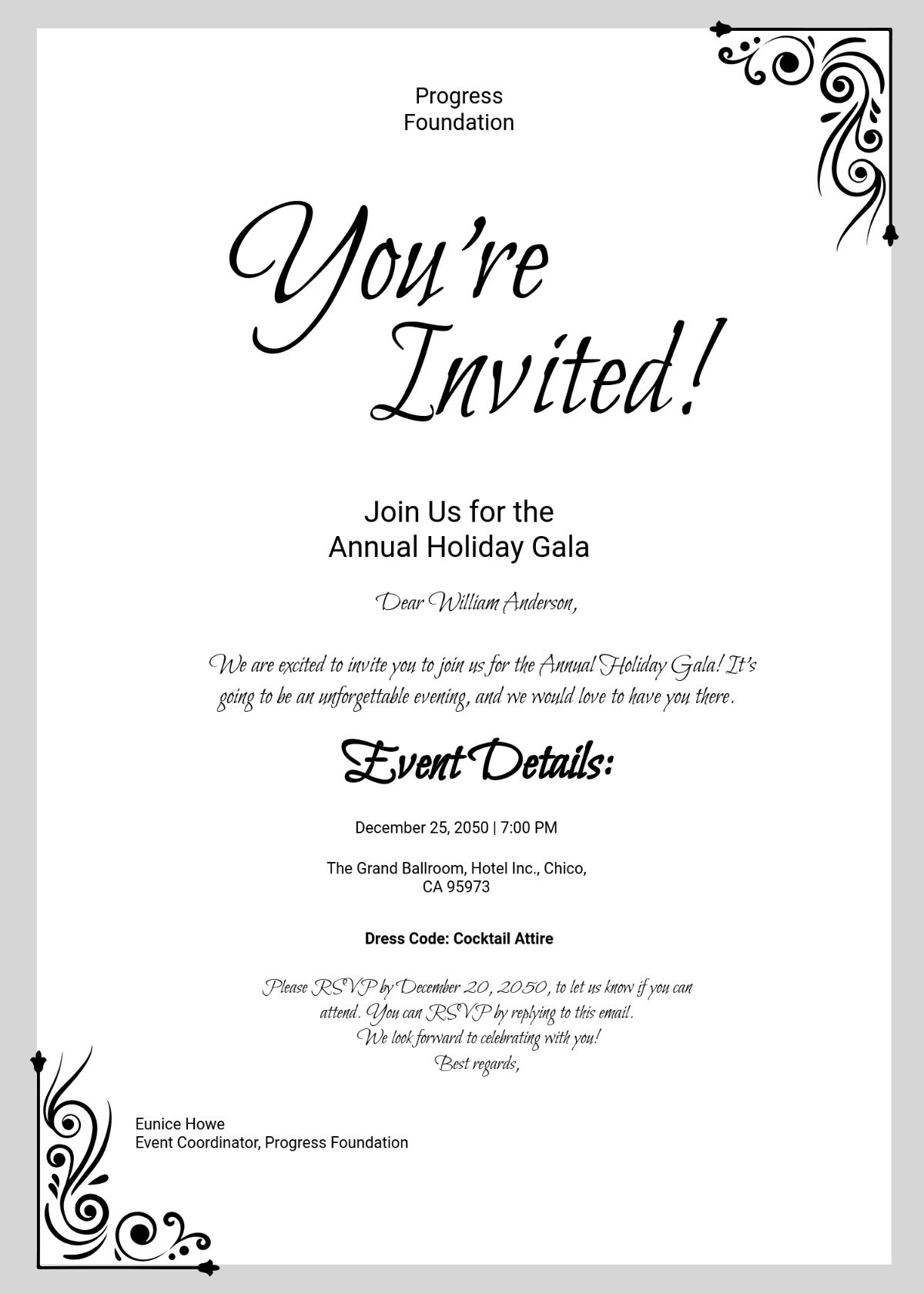 Free Event Invitation Templates Editable And Printable