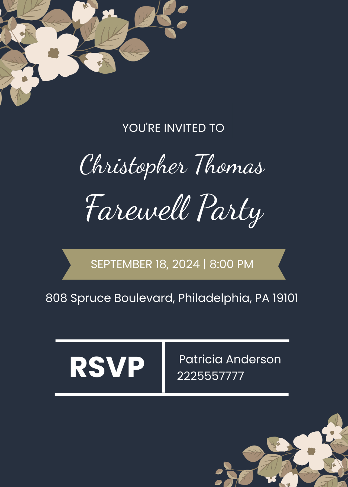 Free Farewell Invitation Templates Editable And Printable