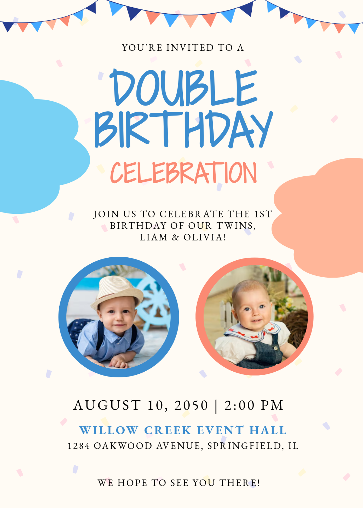 Free First Birthday Invitation Templates Editable And Printable