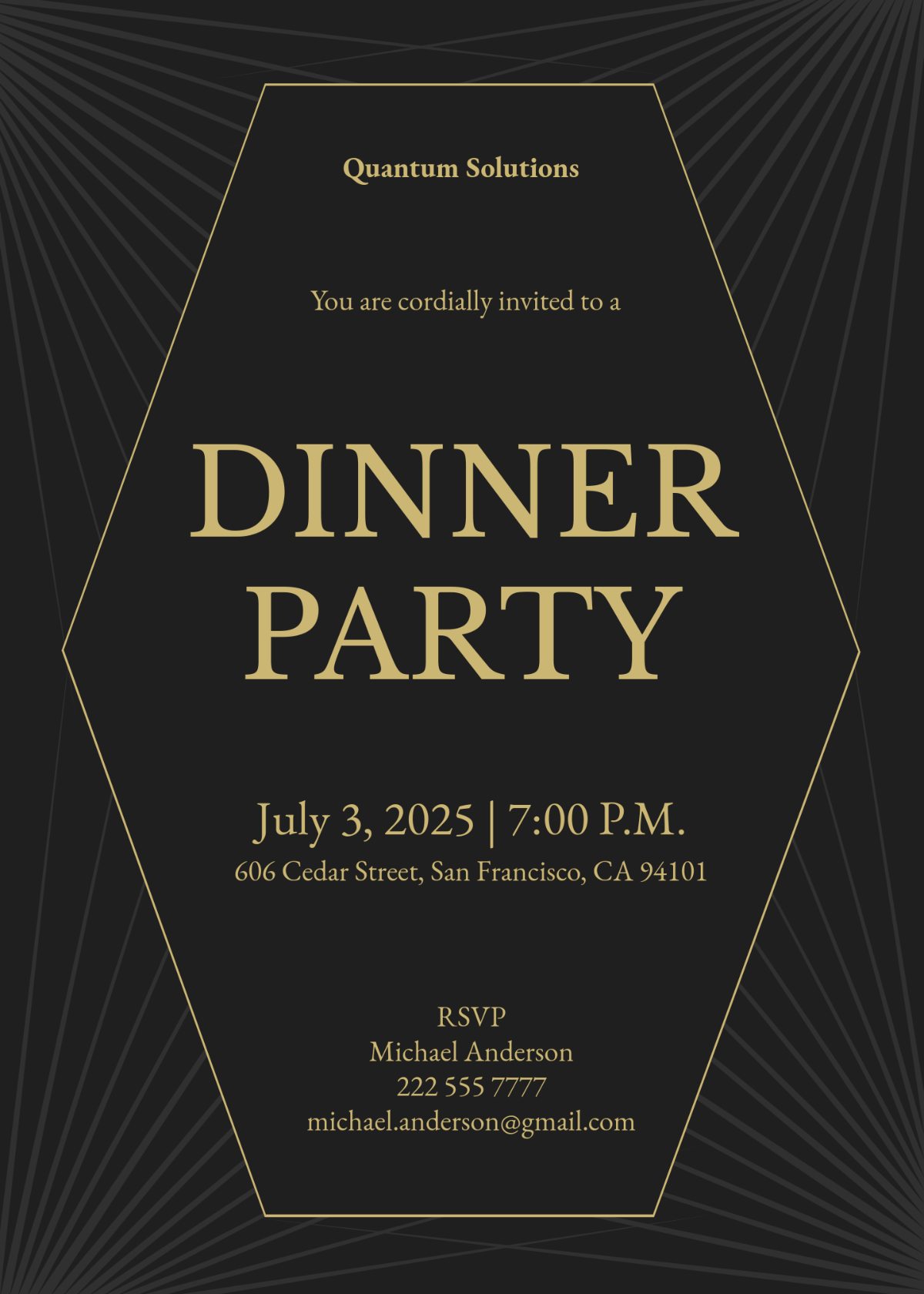 Free Formal Invitation Templates Editable And Printable