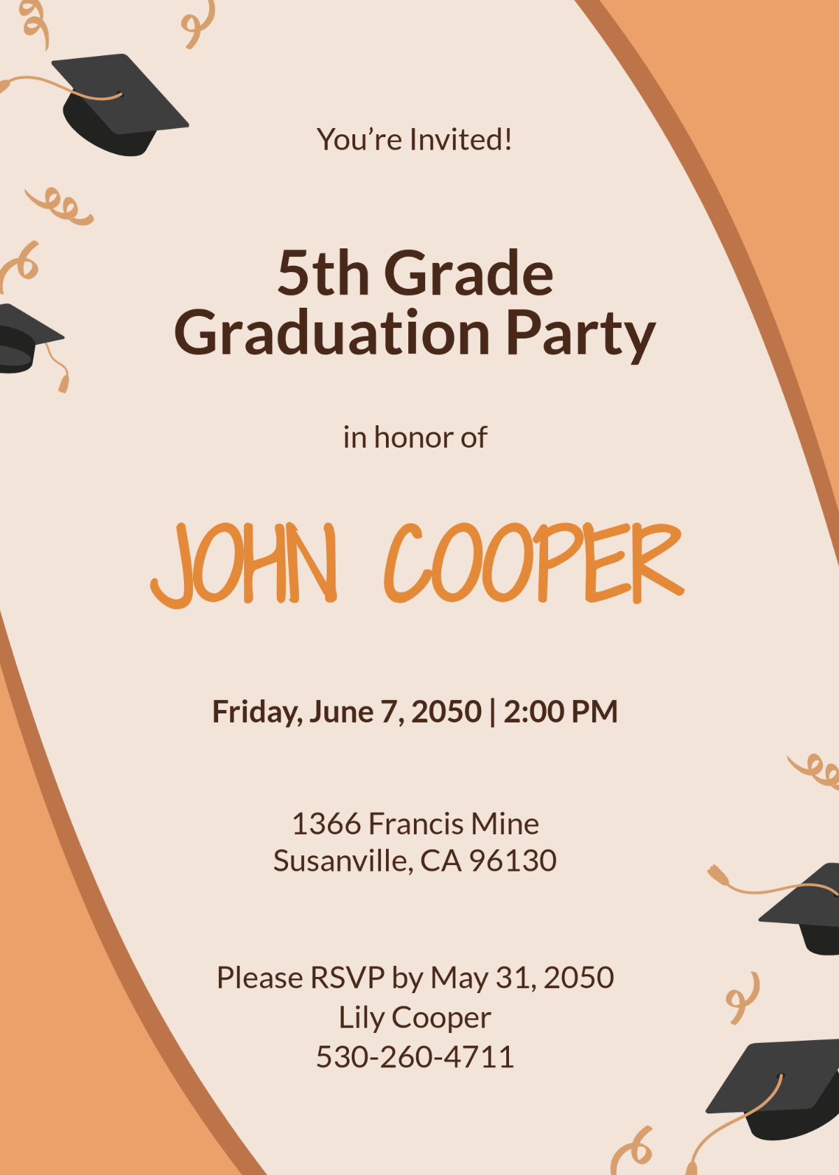 Free Graduation Invitation Templates Editable And Printable