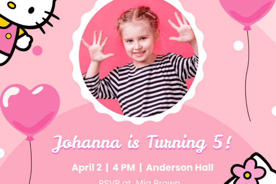 Free Hello Kitty Invitation Templates Editable And Printable