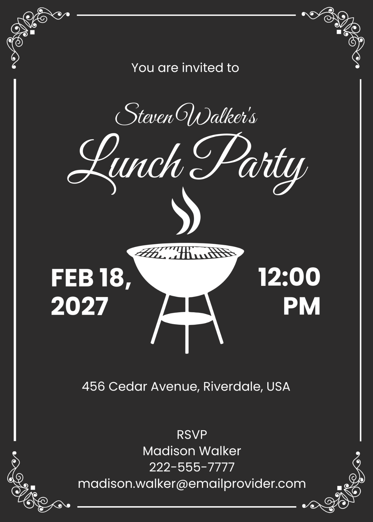 Free Lunch Invitation Templates Editable And Printable