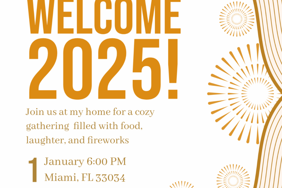 Free New Year Invitation Templates Editable And Printable