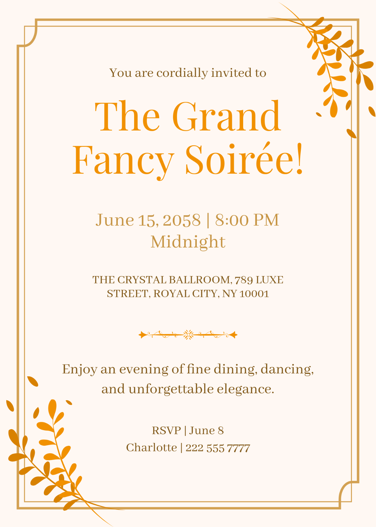 Free Party Invitation Templates Editable And Printable