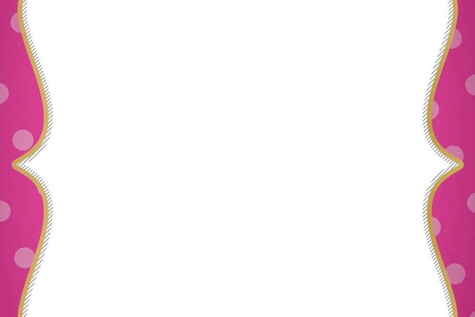 FREE Polkadot Pink Barbie Invitation Templates Drevio Free And Worksheets Library