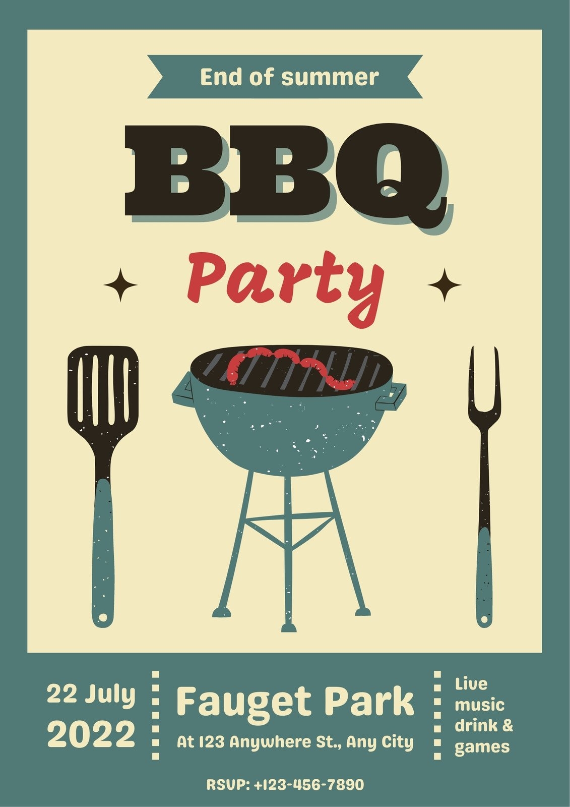 Free Printable And Customizable BBQ Poster Templates Canva