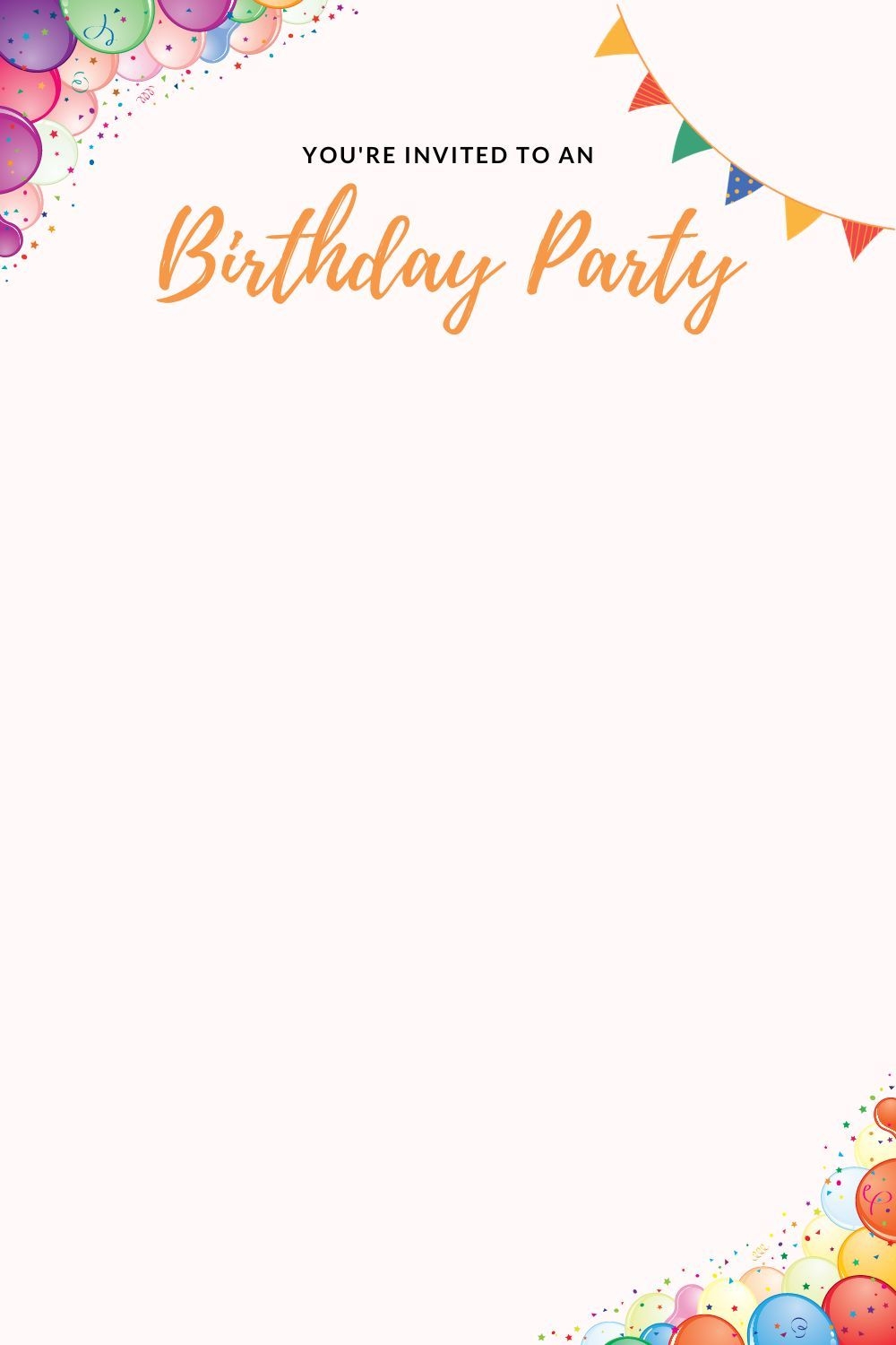 Free Printable Birthday Invitation Templates Worksheets Library