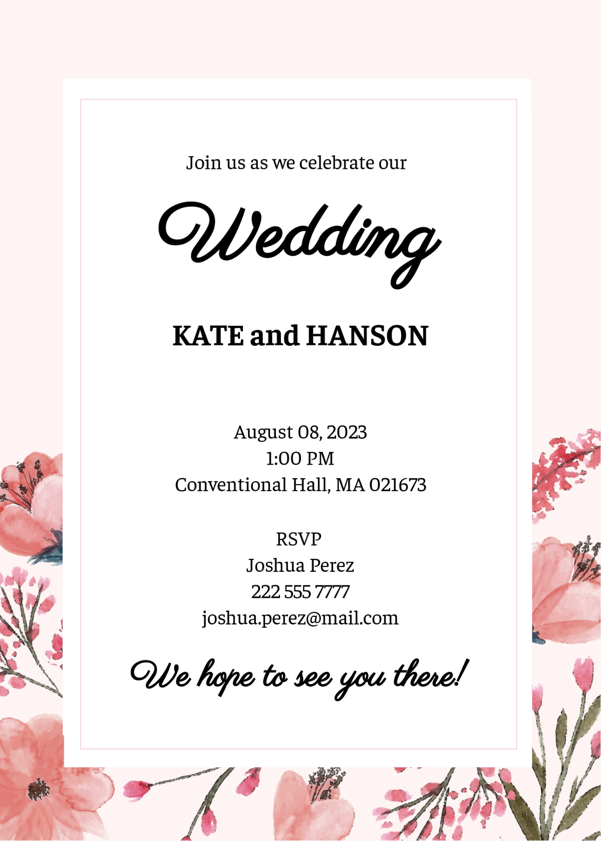 Free Printable Blank Wedding Invitations FREE Printables