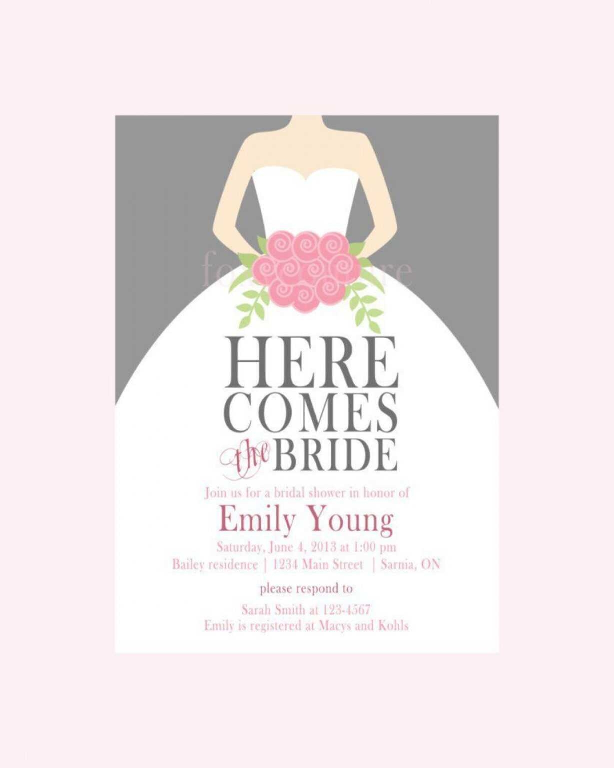 Free Printable Bridal Shower Templates