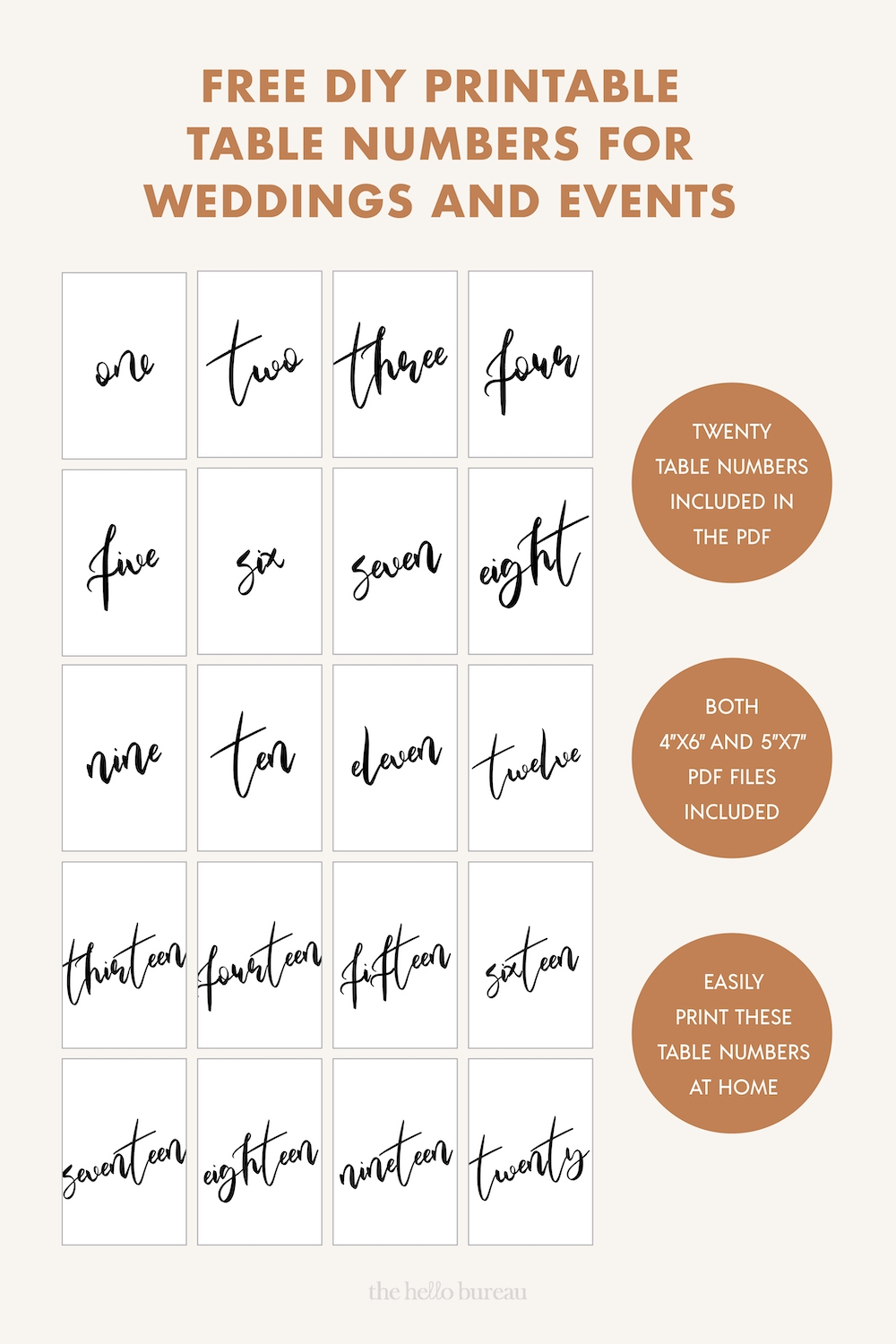 Free Printable Calligraphy Numbers Free Printable