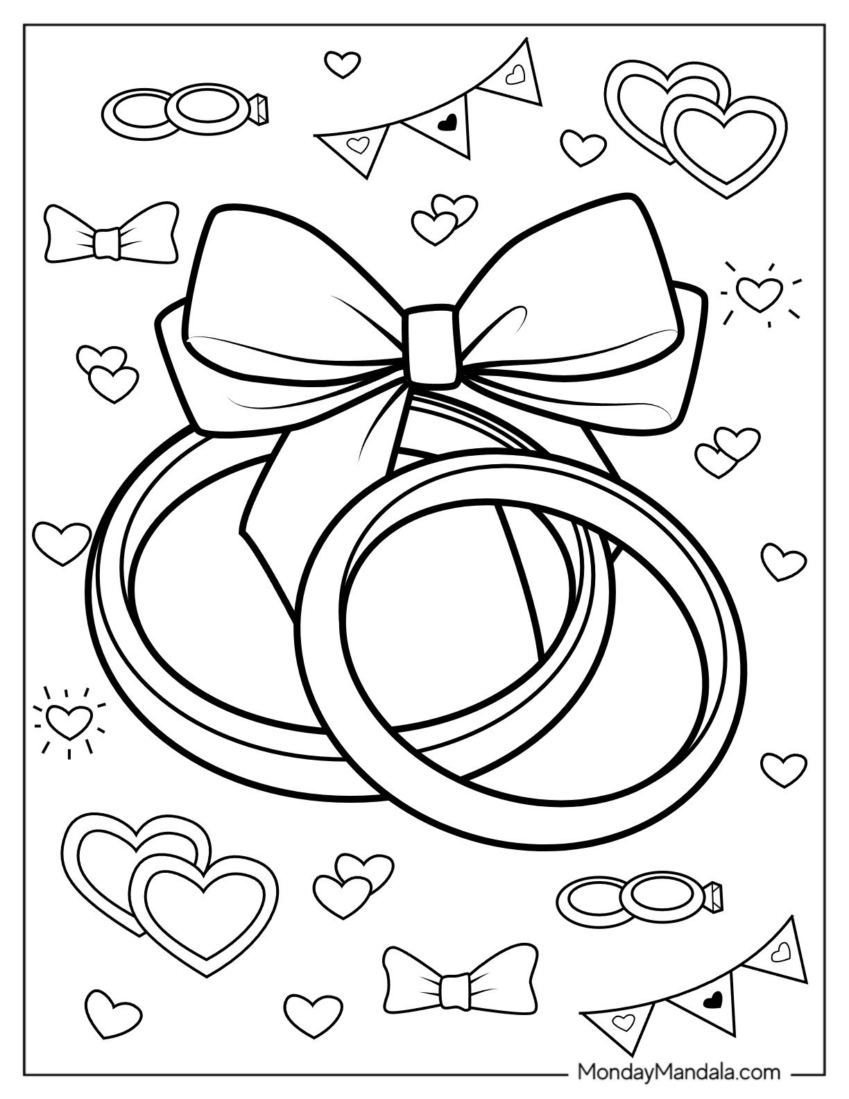 Free Printable Coloring Pages For Your Wedding