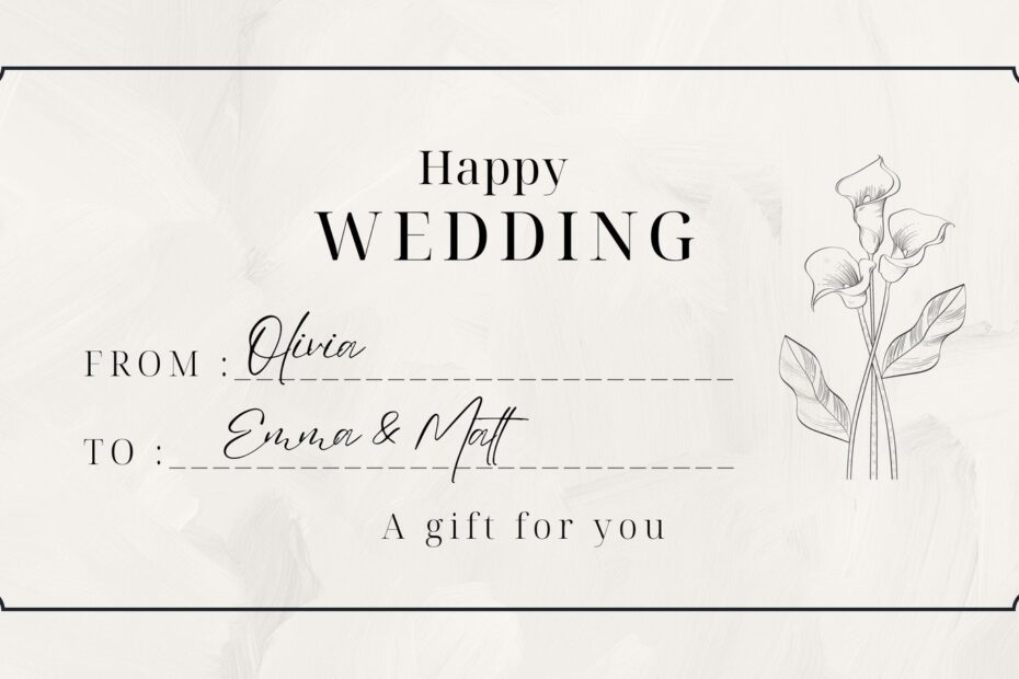 Free Printable Custom Wedding Tag Templates Canva 43 OFF