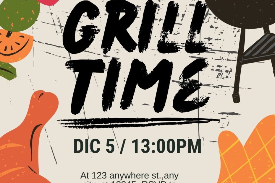 Free Printable Customizable BBQ Invitation Templates Canva