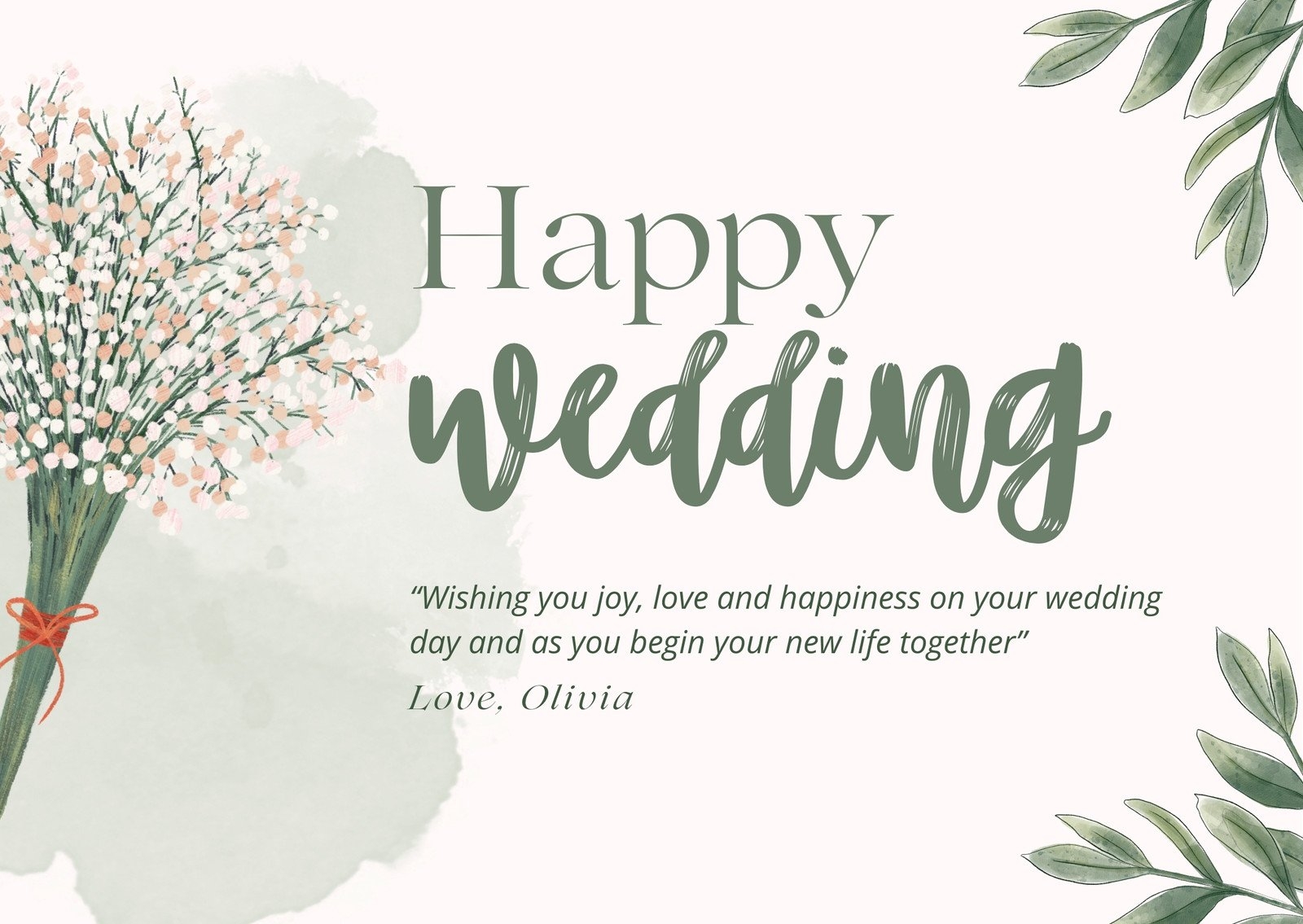 Free Printable Customizable Wedding Card Templates Canva 