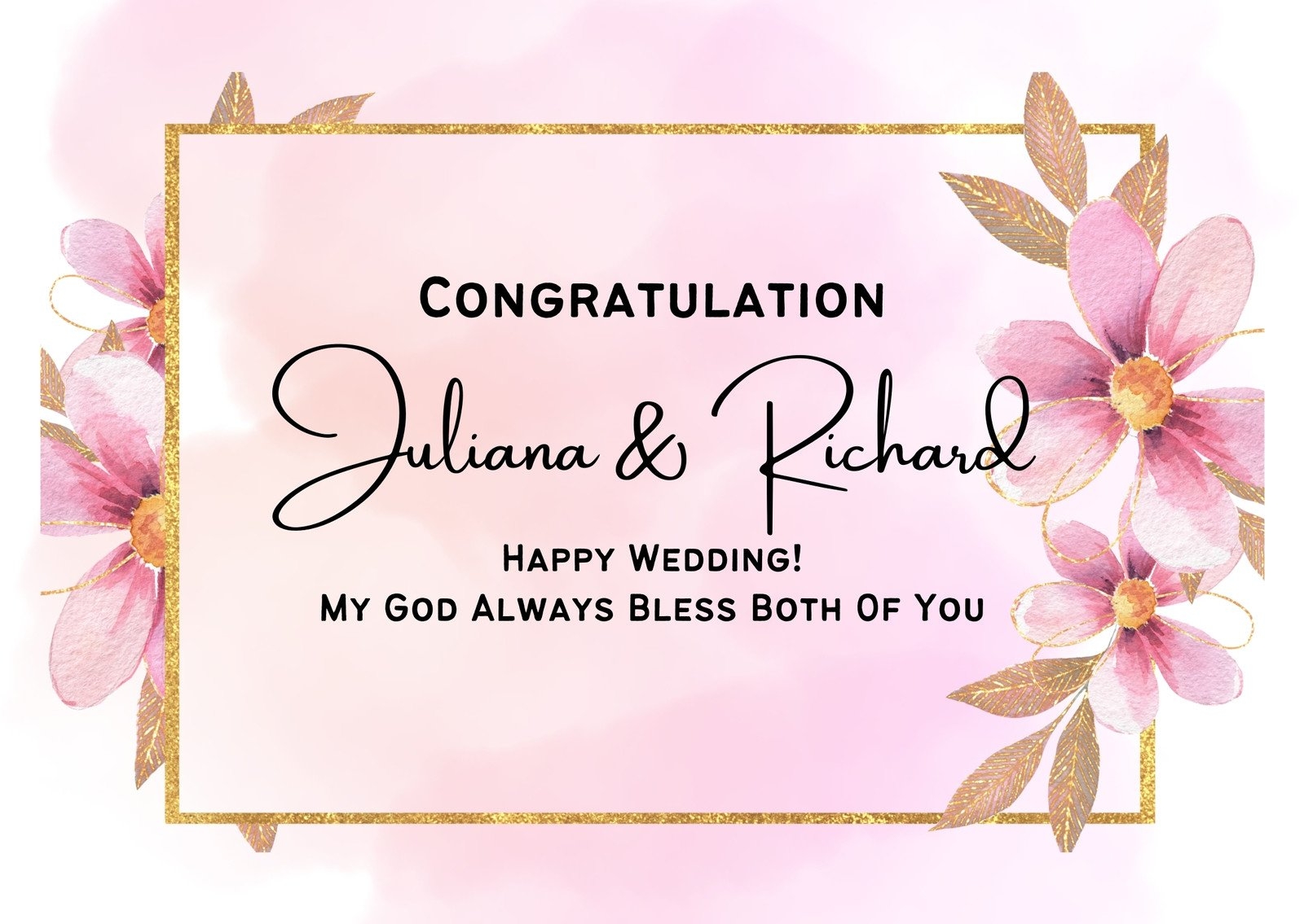 Free Printable Customizable Wedding Card Templates Canva 53 OFF