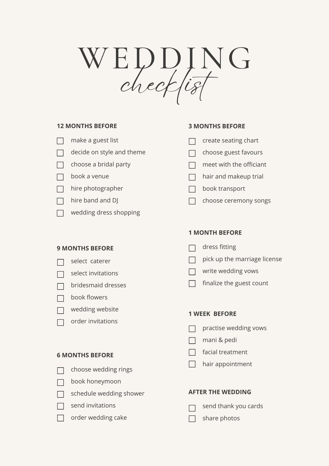 Free Printable Indian Wedding Planning Checklist Download Free 