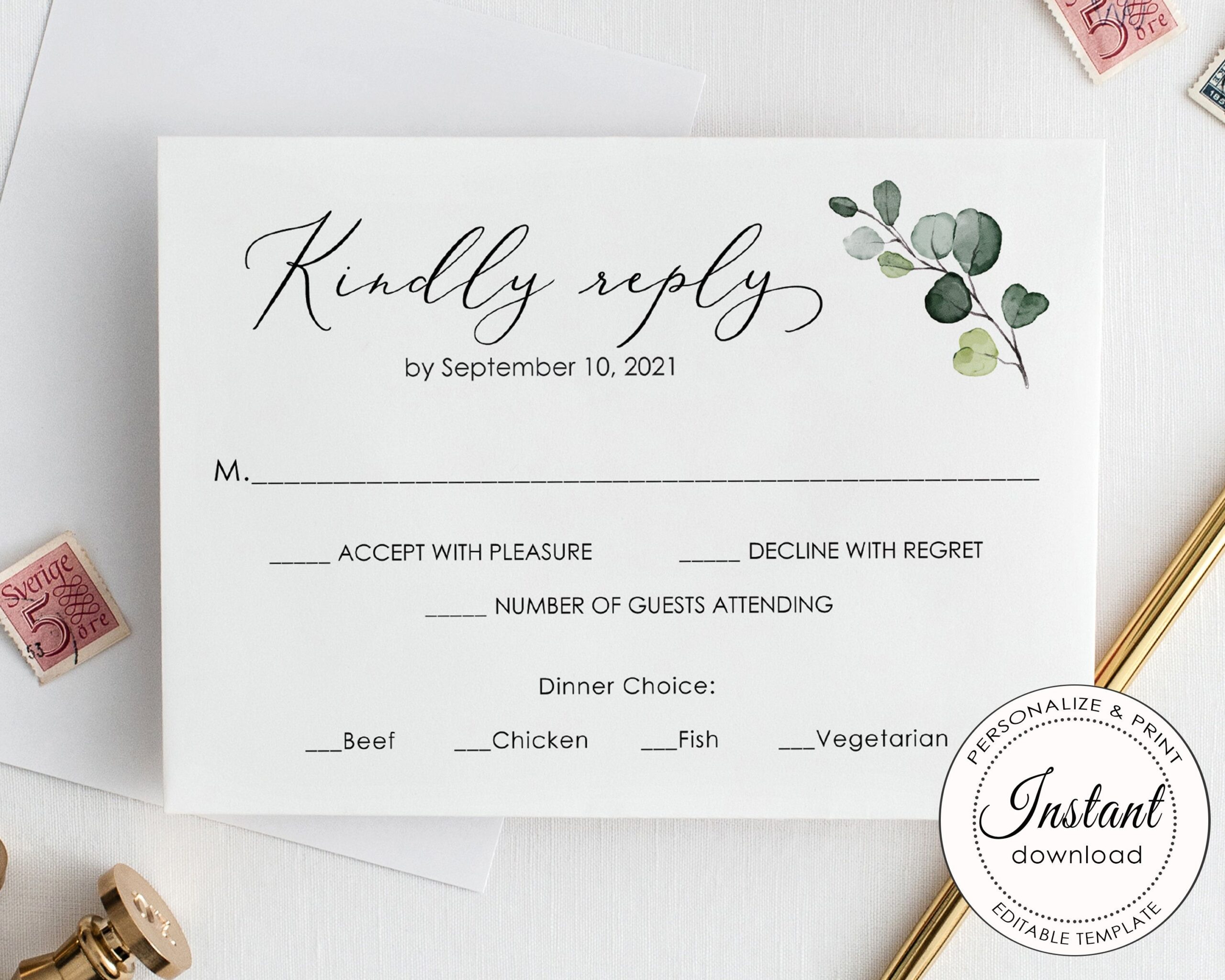 Free Printable Rsvp Cards