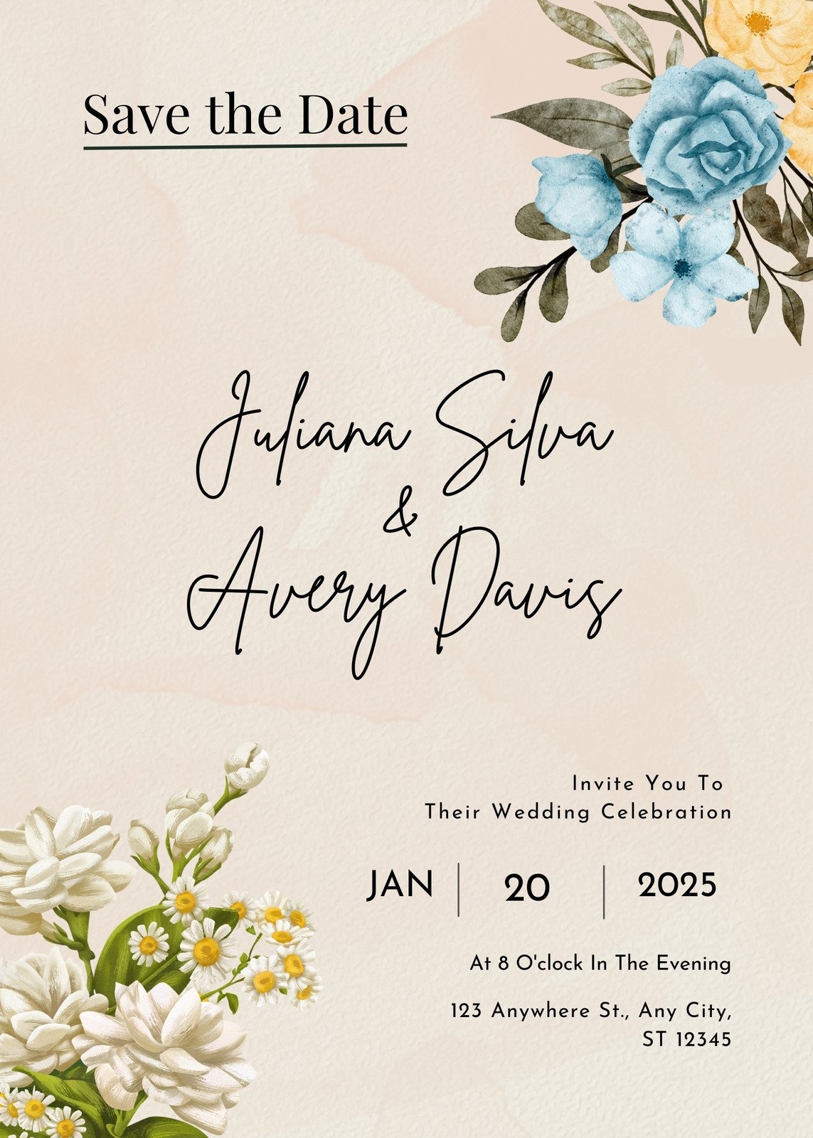 Free Printable Save The Date Templates FREE Printable A Z