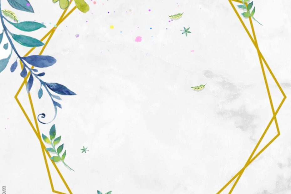 FREE Printable Vintage Flower Framed Watercolor Invitations