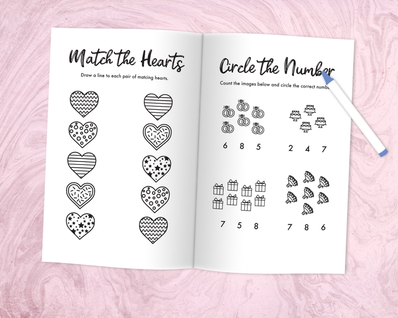 Free Printable Wedding Activity And Coloring Book For Kids Pjs And Paint