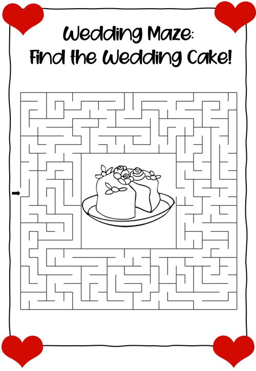 Free Printable Wedding Activity Book For Kids Lemon Kiwi Designs 