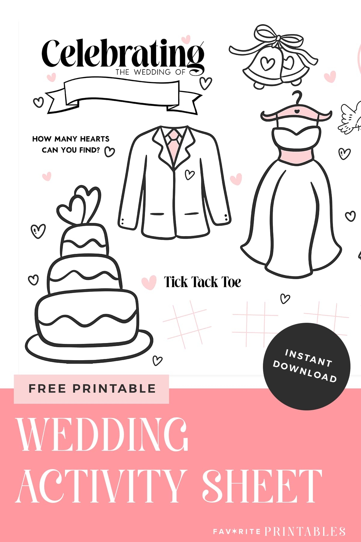 Free Printable Wedding Activity Sheet For Kids Favorite Printables