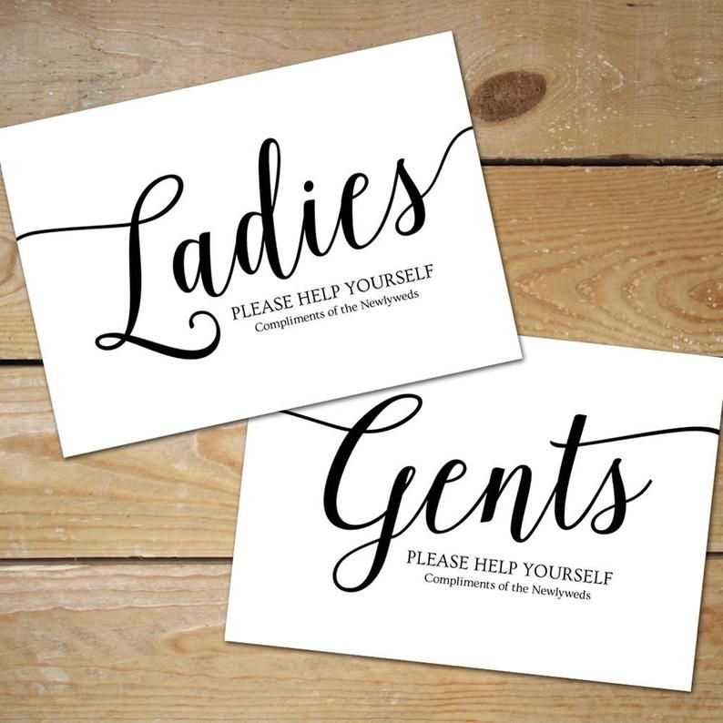 Free Printable Wedding Bathroom Signs Printable Word Searches