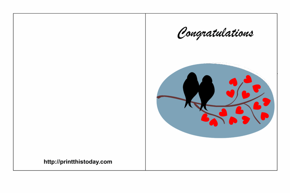 Free Printable Wedding Congratulations Cards
