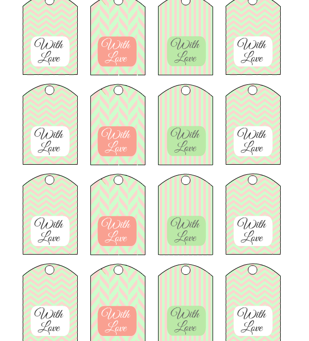 Free Printable Wedding Favor Tags