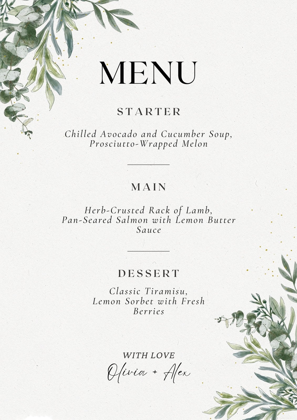 Free Printable Wedding Menu Cards Download Free Printable Wedding Menu 