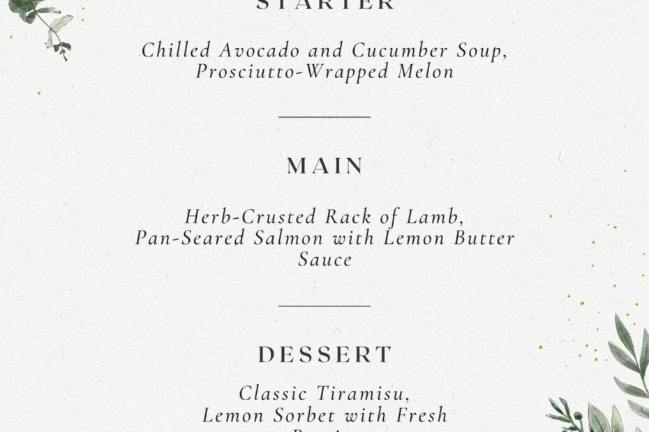 Free Printable Wedding Menu Cards Download Free Printable Wedding Menu