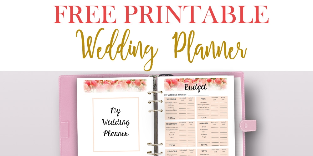 Free Printable Wedding Organizer Binder Free Printable
