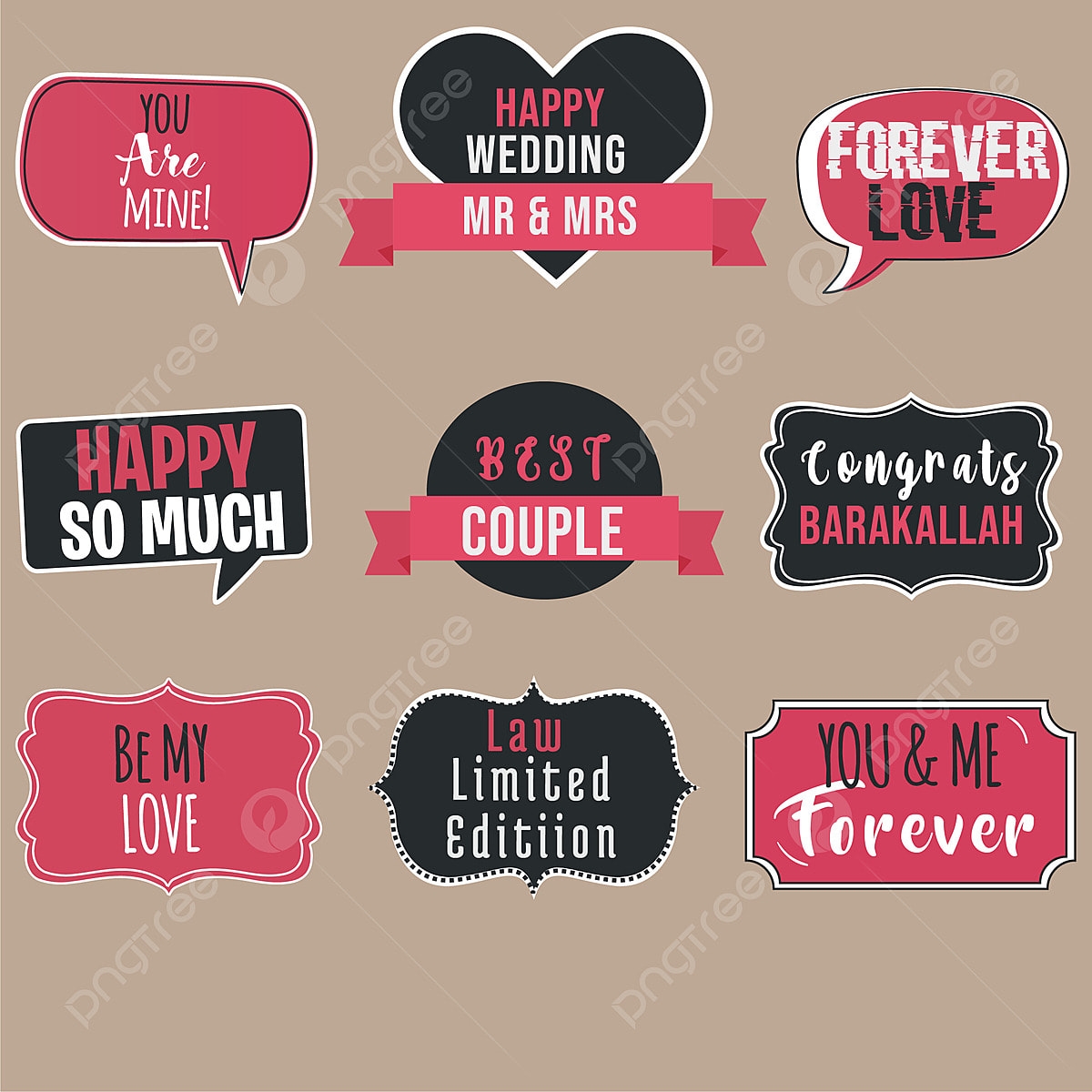 Free Printable Wedding Photo Booth Props Online