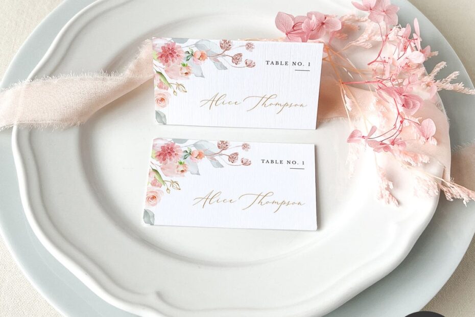 Free Printable Wedding Place Cards Template Download Free Printable