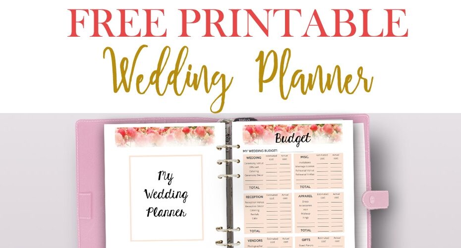 Free Printable Wedding Planner For Wedding Binder