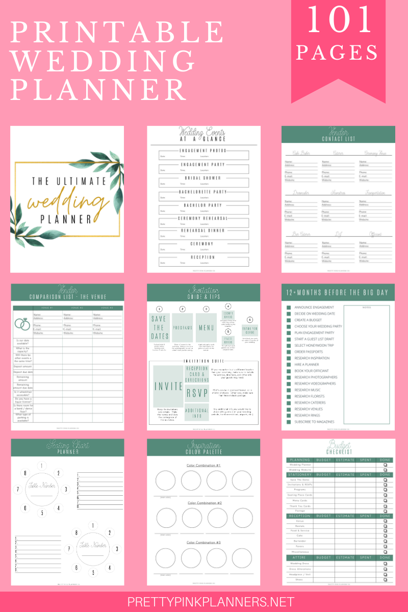 Free Printable Wedding Planner Printable Summer Activities