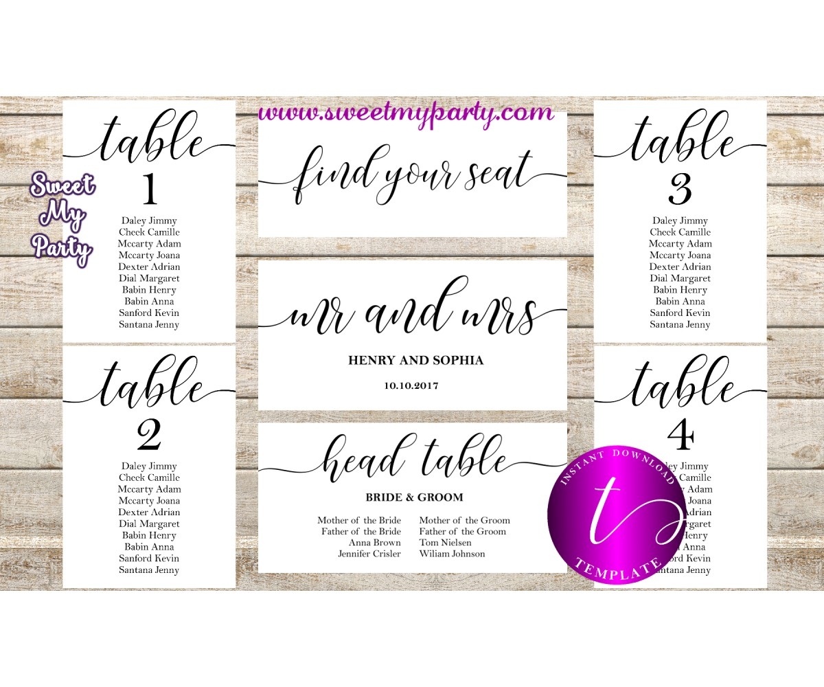 Free Printable Wedding Seating Cards Download Free Printable Wedding 