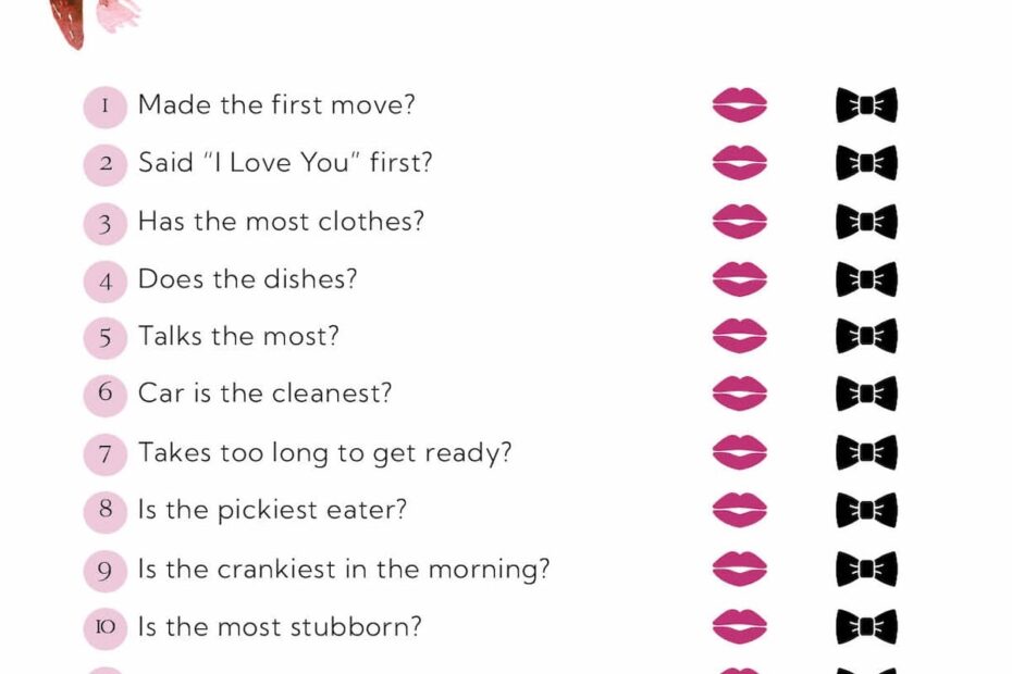 Free Printable Wedding Shower Games And Activities FREE Printables