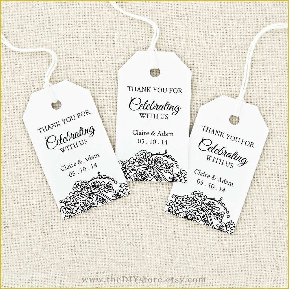 Free Printable Wedding Thank You Tags Templates Of Thank You Tag 