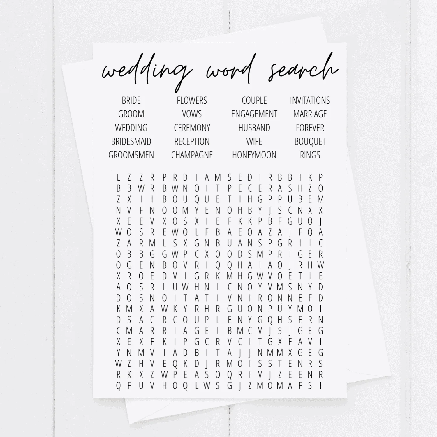 Free Printable Wedding Word Search Word Search Maker